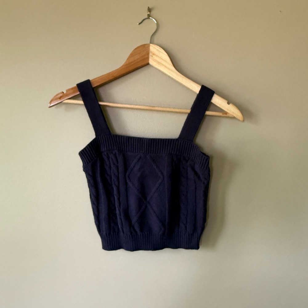 Simons Black Knit Tank Top